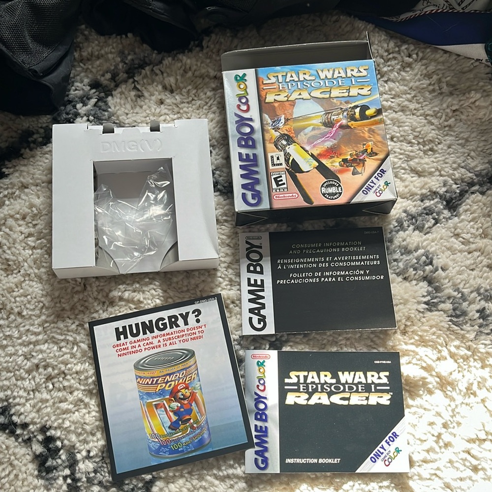 Star Wars episode one racer game boy color game original packaging